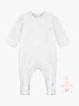 Emile et Rose Baby Adaline Rose Bud All-in-One Baby Grow, White