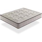 Matelas naturel ressorts ensaches 160X200 organic natura, epaisseur 26 cm, 100% Coton et lin