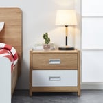 Broughton 2 Drawer Bedside Table Storage Unit