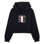 Pokemon Scorbunny Women's Cropped Hoodie - Black - XS