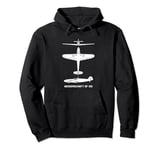 Messerschmitt Bf 109 WW2 Plane Cutout Silhouettes Pullover Hoodie