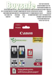 Canon PG-560XL / CL-561XL High Yield Genuine Ink Cartridges, Pack of 2 (Colour &