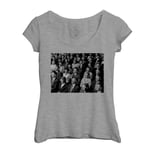 T-Shirt Femme Col Echancré Public Cinema Lunettes 3d 1960 Photo Vintage