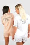 Till Death Do Us Party Bridal Pj Short Set