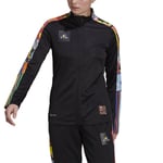 adidas Treningsjakke Tiro Pride - Sort/multicolor, størrelse Medium