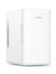 AstroAI Mini Frigo de Chambre 2.0 6L, Mini Frigo 8 Canettes 330ml, Mini Réfrigérateur Voiture Portable 12V/220V, Petit Frigo Cosmetique, Skincare, Fonction Chaud/Froid, Cadeau Femme Homme (Blanc)