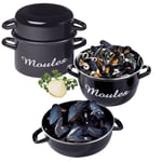 Lot de 2 marmites à moules individuelles 18 cm Baumalu