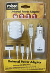 Rolson Universal Power Adaptor - iPhone, Mini USB, PSP, Micro USB, 12v Mains