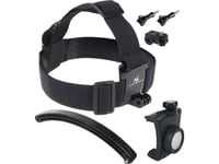 "Maclean Mc-447 Sports Action Head Strap Holder För Mobiltelefonkamera Go Pro Vridbar Huvudrem, 1/4" Gänga