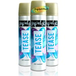 3x Impulse TEASE Body Fragrance Spray Deodorant 75ml