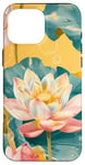 Coque pour iPhone 16 Pro Max Jaune Pop Art Imprimé Animal Fleur Lotus Éléments Célestes