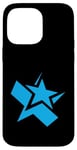 Coque pour iPhone 14 Pro Max Graphique bleu super-star bleu