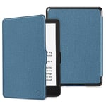 FINTIE Slimshell Case for 6.8" Kindle Paperwhite (11th Generation-2021) and Kindle Paperwhite Signature Edition - Premium Lightweight PU Leather Cover with Auto Sleep/Wake, (Twilight Blue)