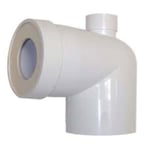 Pipe WC courte mâle avec piquage dessus femelle - REGIPLAST - PCMA - Blanc - PVC - 100mm x 150mm