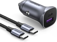 Chargeur Voiture Usb C 30w Pd Qc 3.0 Pps Avec Câble Chargeur Allume Cigare 12v Compatible Avec Iphone 16 Plus Pro Max 15 14 13 Galaxy S24 Ultra Plus S23 A15 A05s Pixel 9 8 7 Ipad Pro Air Min.[F1391]