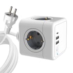 MicroConnect Power Cube  4 Schuko outlets 