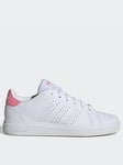 adidas Sportswear Junior Advantage Base 2.0 Trainers - White/pink, White/Pink, Size 5.5 Older