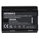 Batterie pour Fuji / Fujifilm X-T5 X-H2S X-T4 X-S20 2250mAh 7,2V