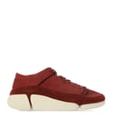 Clarks Originals Mens Trigenic Evo Trainers in Burgundy Nubuck - Size UK 9.5