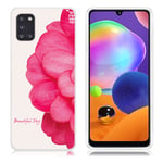 Deco Samsung Galaxy A31 skal - Röd Blomma