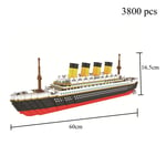 Titanic 3D Plastic Model Ship Building Blocks for Adults Micro Mini Bricks Toys