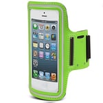 Maclean 4,8 "ou 5,7" Sport Bracelet pour téléphone Portable étui Brassard de Sport Housse étui Jogging Fitness Case (Vert, 4,8)