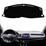 FLJKCT Car Dash Mat Dashboard Cover Pad,Fit For Honda HR-V HRV Vezel 2014 2015 2016 2017 2018