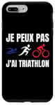 Coque pour iPhone 7 Plus/8 Plus Je Peux Pas J'ai Triathlon sport triathlon Fan francophone