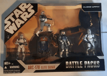 STAR WARS BATTLE PACKS ARC-170 ELITE SQUAD 30TH ANNIVERSARY DROID PILOT FIGURES