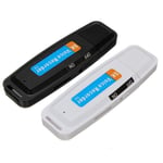 32 Go USB Pen Disk Flash Drive Digital Audio Voice Recorder, Blanc