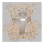 Lotti 68803 Orsetto Teddy Seduto Micro LED 30x27x13 CM 80 Lumières de Noël