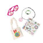 Our Generation - Love & Peace BD67024Z Set d'accessoires avec Sac en Toile de Jute Multicolore