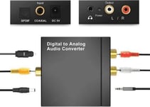 Av Mozos Rca (Cinch) Toslink Rca (Cinch) X2 Minijack 3.5Mm Adapter, Black (Dac01)