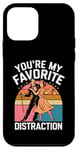 Coque pour iPhone 12 mini You're My Favorite Distraction Vintage Saint-Valentin