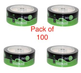 100 x Maxell DVD+R RECORDABLE 16x Speed Blank Discs 4.7GB