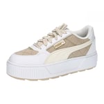 PUMA Femme Karmen Rebelle Van Life Basket, Granola Alpine Snow White, 41 EU