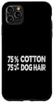 Coque pour iPhone 11 Pro Max 75 % coton, 25 % poils de chien