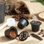 Bigbuy Uppsättning med 3 återanvändbara kaffekapslar för Nespresso