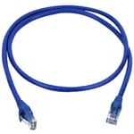 CAT-6 - Ethernet/Nätverk Kabel runt - RJ45 kontakt - 10 Gbps - 3 Meter - Blå