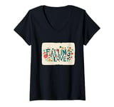 Womens Great Falling in Love Costume for Man and Woman V-Neck T-Shirt