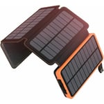 Chargeur Solaire Portable 25000mAh - Batterie Externe Imperméable - 2 Ports usb