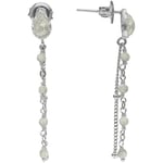 Boucles oreilles Orusbijoux  Boucles D'oreilles Argent Rhodié Pendantes Gouttes Et