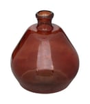 Vase rond en verre recyclé Rouge Ambre D. 45 x H. 50 cm