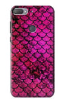 Pink Mermaid Fish Scale Case Cover For HTC Desire 12+, HTC Desire 12 Plus