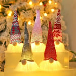 5 Pcs Lutin De Noel Decoration,GNOME De Noel Lumineux, Elfe en Peluche a Suspendre, Décorations Kit, Arbre De Noël Cheminée Décor