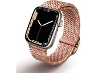 Uniq Aspen Apple Watch Strap 40/38/41Mm Series 1/2/3/4/5/6/7/8/9/Se/Se2 Braided De Pink/Citrus Pink