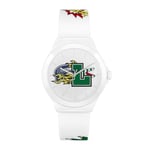 Lacoste Analogue Quartz Watch for Men with White Silicone Bracelet - 2011232