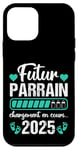 Coque pour iPhone 12 mini Futur Parrain 2025 Humour Annonce Naissance Grossesse Cadeau