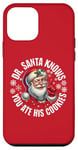 iPhone 12 mini Funny Christmas Doctor Santa Knows You Ate His Cookies Case