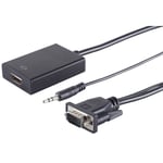 VGA til HDMI converter kabel - 0.3 m